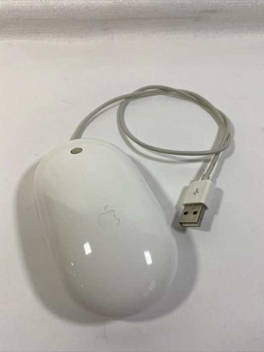 Apple A1152 Wired Mouse USB Laser Mighty Mouse White [AU Seller]