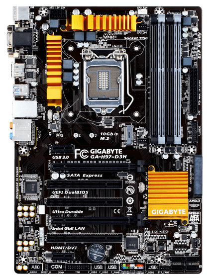 [AU] GIGABYTE GA-H97-D3H Motherboard DDR3 ATX LGA 1150 DVI VGA HDMI Intel H97