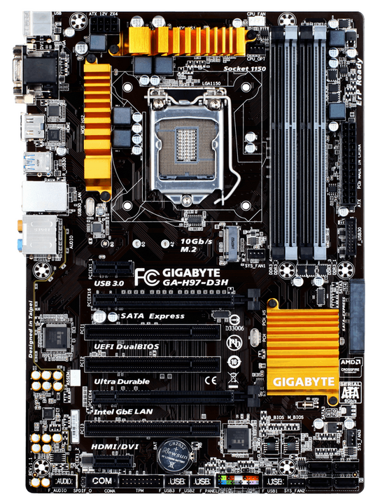 [AU] GIGABYTE GA-H97-D3H Motherboard DDR3 ATX LGA 1150 DVI VGA HDMI Intel H97