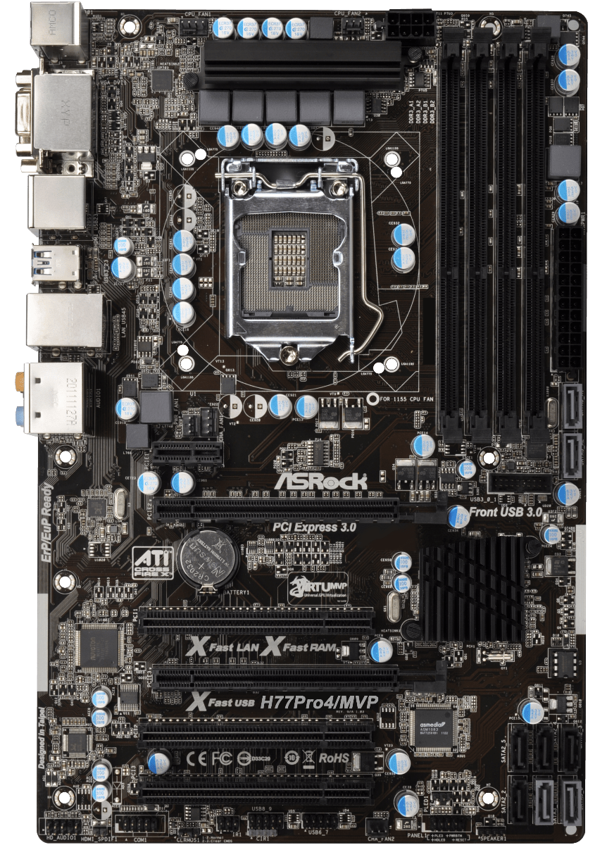 Asrock H77 Pro4/MVP Motherboard ATX LGA 1155 VGA HDMI DVI Intel H77 [AU Seller]