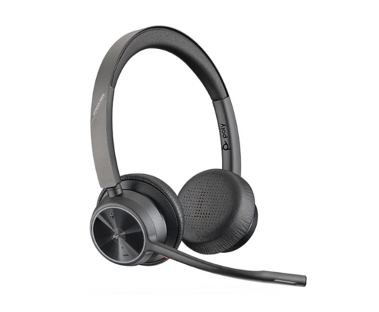 Poly Voyager 4320 UC Wireless Headset Headphones w/Mic Without USB Au Seller