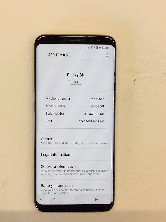 Samsung Galaxy S8 SM-G950F Smart Phone 5.8" 64GB Bluetooth Touch [AU Seller] A+