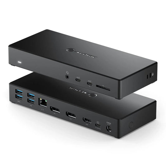 Alogic DUCA3 USB-C 4K Docking Station 100W+DP*2+HDMI Port+Charger+Type-C Cable