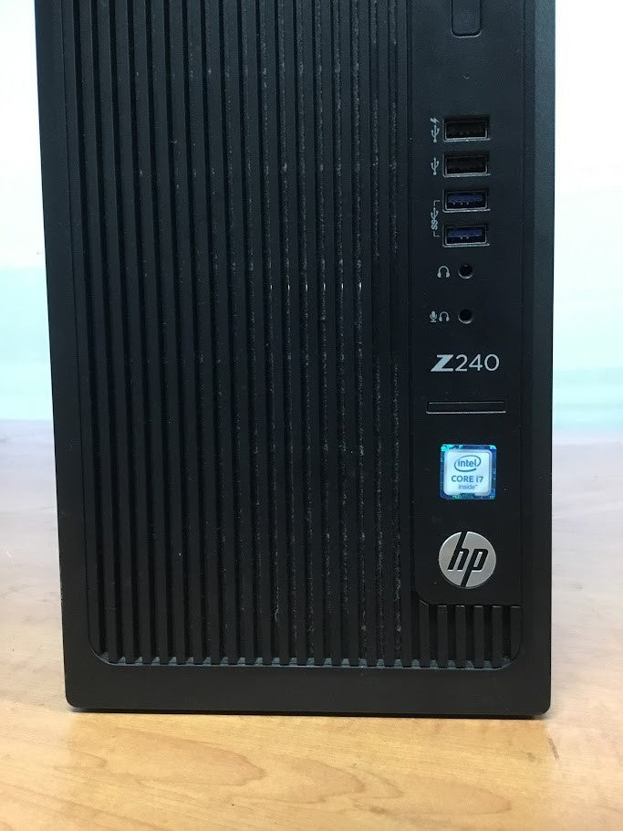 HP Z240 Workstation i7-6700+NVIDIA K2200 GPU 16GB/500GBSSD+2TB DVI DP Win11 Pro