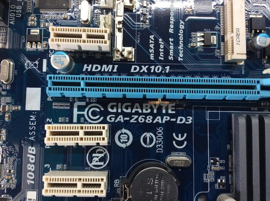 GIGABYTE GA-Z68AP-D3 Motherboard ATX DDR3 LGA 1155 HDMI VGA Intel Z68 [AU Stock]