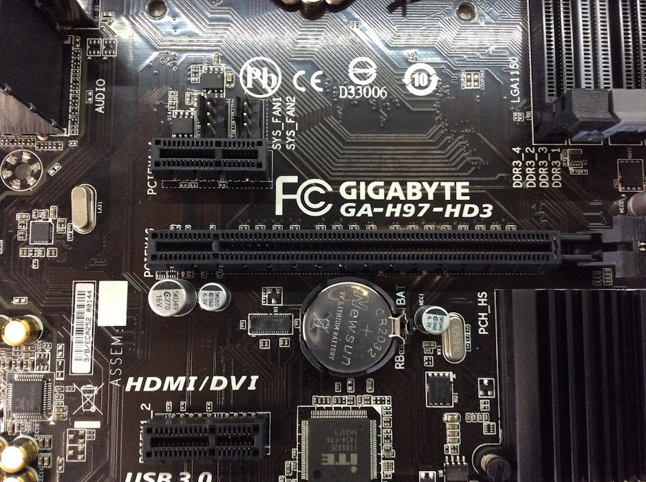 GIGABYTE GA-H97-HD3 Motherboard ATX LGA 1150 HDMI VGA DVI Intel H97 [AU Seller]