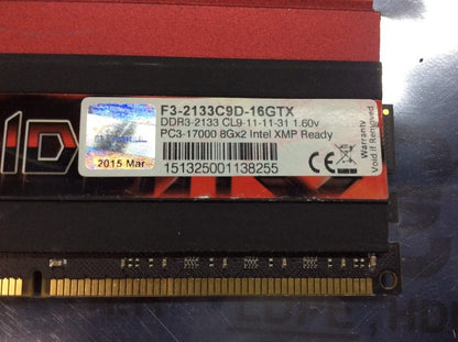 G.SKILL TridentX F3-2133C9D-16GTX DDR3-2133 Desktop Memory KIT OF 2 [AU Seller]