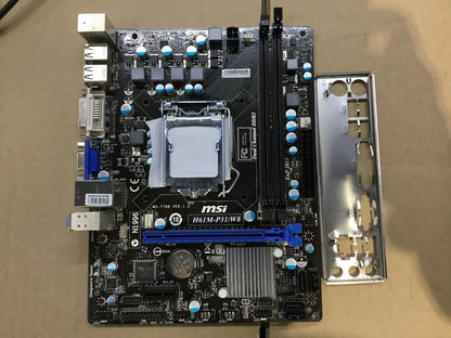 MSI H61M-P31/W8 Motherboard micro ATX LGA 1155 DDR3 VGA DVI Intel H61 Tested