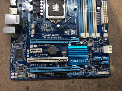 GIGABYTE GA-H77M-D3H Motherboard DDR3 microATX LGA 1155 HDMI DVI VGA Intel H77