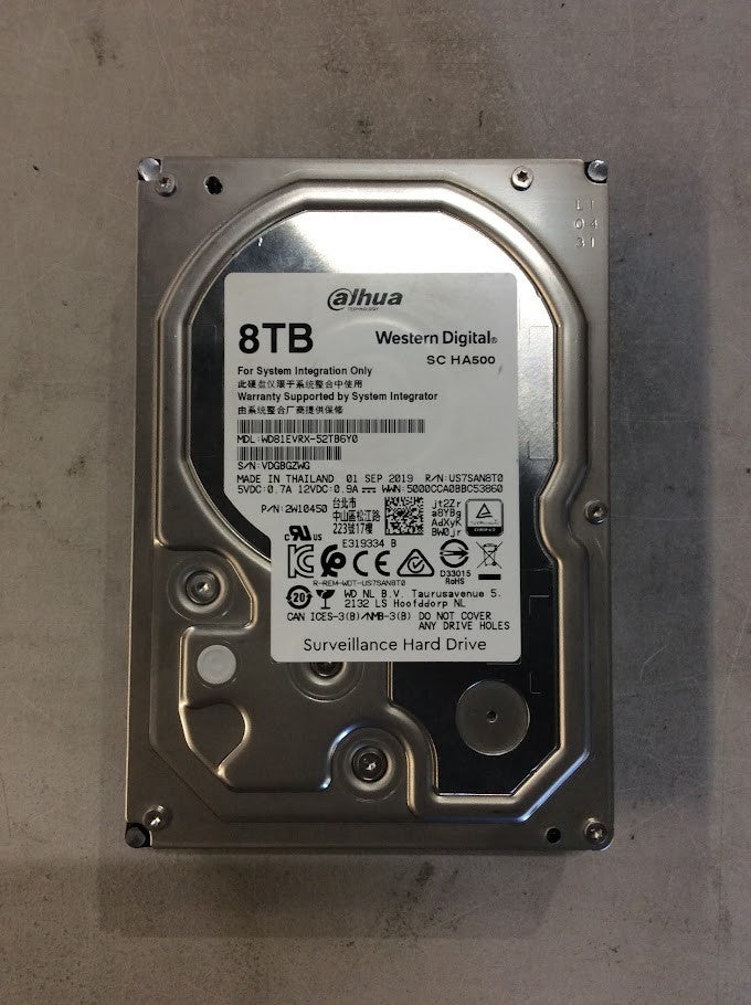 [AU Seller] Western Digital Dahua 3.5" 8TB Surveillance Hard Drive WD81EVRX A+