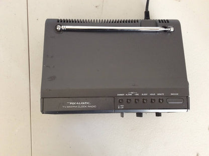 REALISTIC TV AM/FM CLOCK RADIO CHRONOVISON-1 240V 50Hz Au Seller
