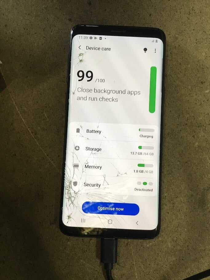 Samsung Galaxy S9 Phone 5.8" 4GB/64GB Wi-Fi Bluetooth Black Touch Au Seller B