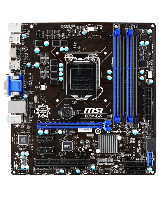 [AU Stock]MSI B85M-E45 Motherboard DDR3 microATX LGA 1150 HDMI VGA DVI Intel B85