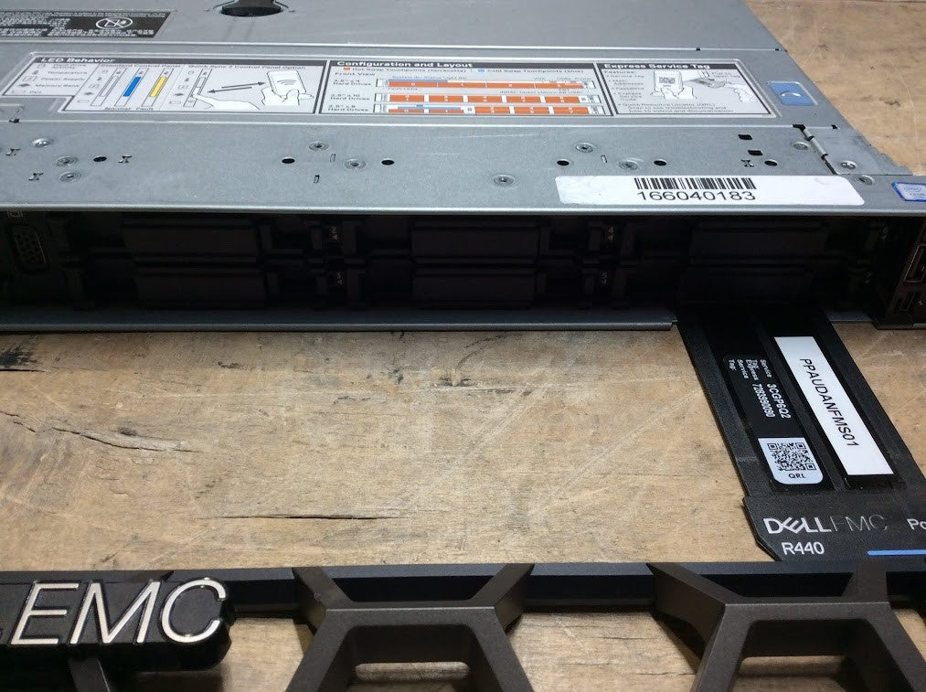 Dell PowerEdge R440 2 x Xeon Bronze 3104+2*PSU+8GB PC4+4 Ports Network Card A-