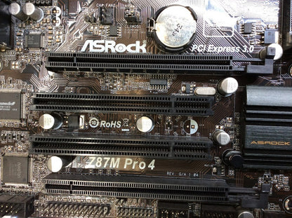 ASRock Z87M Pro4 Motherboard microATX LGA 1150 HDMI VGA DVI Intel Z87 [AU Stock]