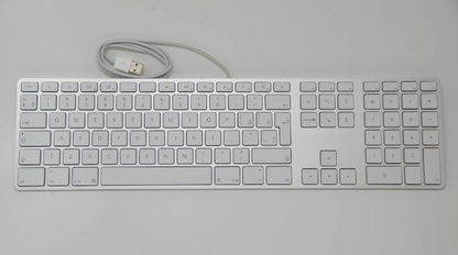 Apple A1243 USB Wired Standard Keyboard w/Numeric Keypad EMC 2171 cable wear