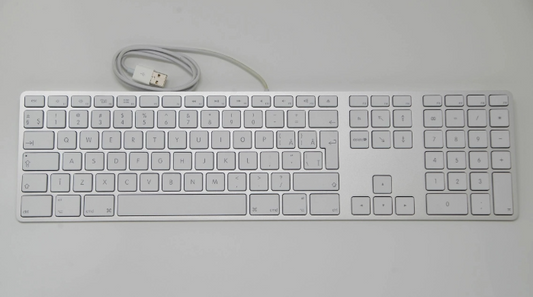 Apple A1243 USB Wired Standard Keyboard w/Numeric Keypad EMC 2171 cable wear