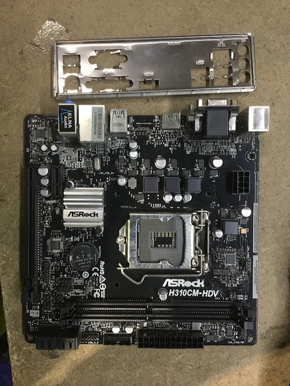 [AU] Asrock H310CM-HDV Motherboard microATX LGA 1151 DVI VGA HDMI Intel H310