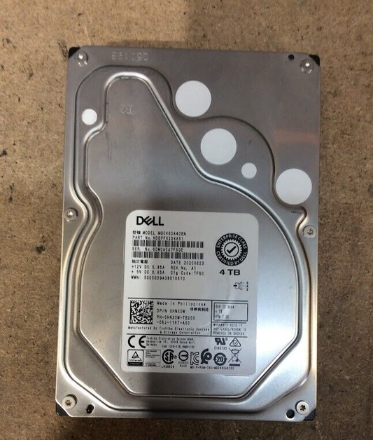 DELL 4TB Desktop 3.5" HDD SAS RPM 7.2K MG04SCA40EN Hard Disk Drive Au Stock