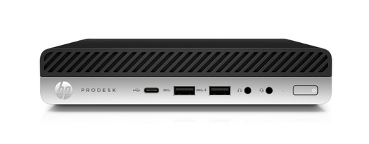 HP ProDesk 600 G4 DM Desktop Mini-PC i5-8500T@2.10GHz 8GBRAM 256GBSSD Black A+