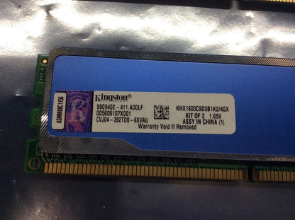 [AU Seller] Kingston HyperX Blu KHX1600C9D3B1K2/4GX DDR3 Desktop Memory Kit of 2