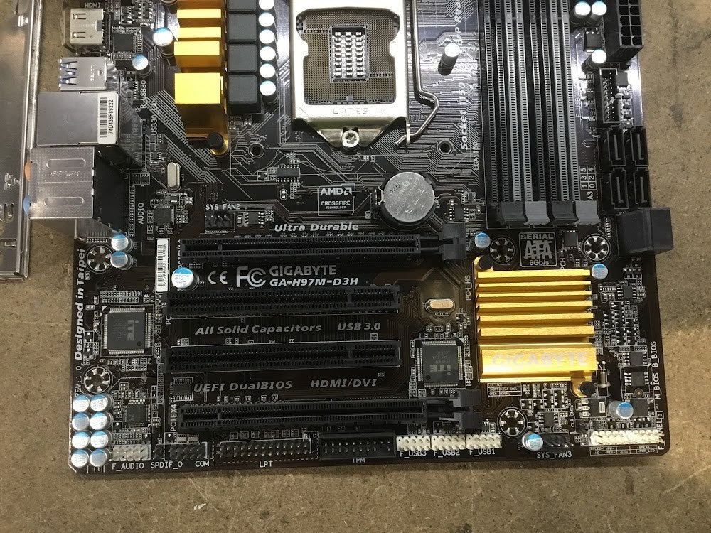 [AU] GIGABYTE GA-H97M-D3H Motherboard microATX LGA 1150 DVI VGA HDMI Intel H97