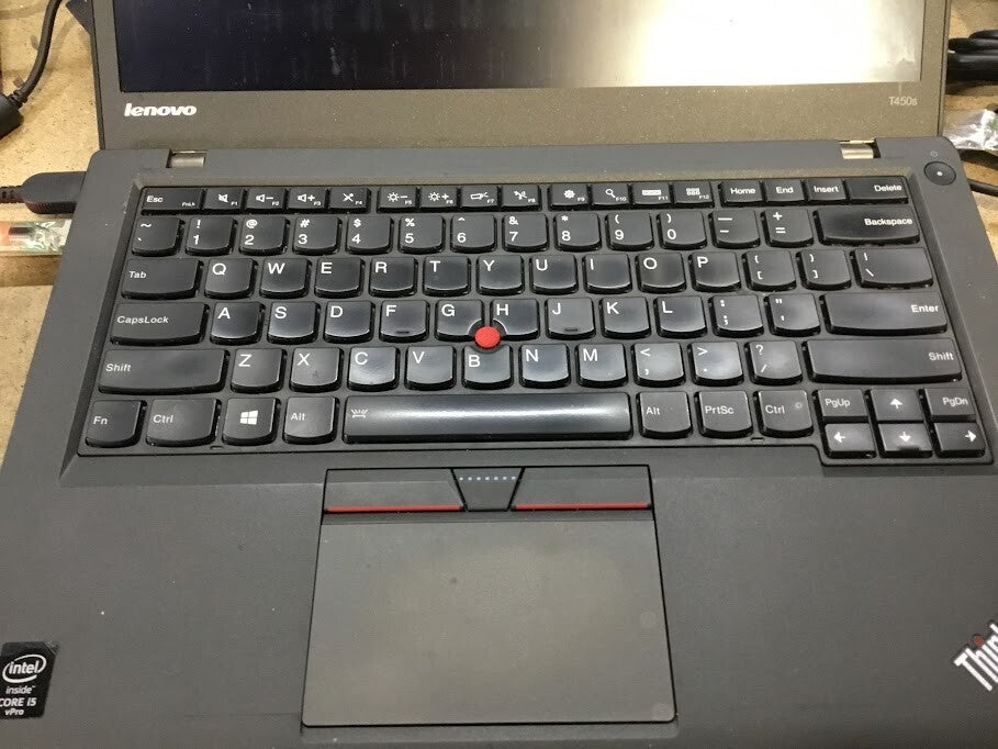 Lenovo ThinkPad T450s Laptop 14" i5-5300U@2.30GHz 8GBRAM 256GBSSD VGA Mini-DP A-