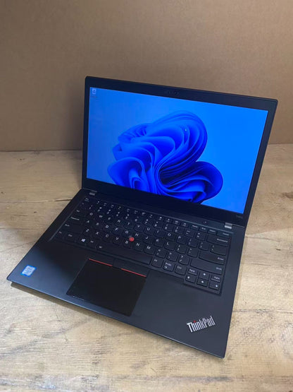 Lenovo ThinkPad T480s Laptop 14'' i7-8650U 8GBRAM 256GBSSD HDMI USB-C Win11 A-