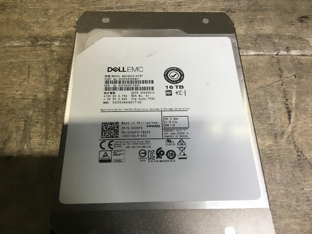 [AU Seller] Dell EMC MG08SCA16TEY 16TB 3.5" 7200RPM SAS Hard Disk Drive - Tested
