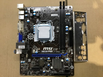MSI H81M-P33 Motherboard mATX LGA 1150 DDR3 VGA DVI USB3.0 Intel H81 Tested