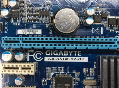 GIGABYTE GA-H61M-D2-B3 Motherboard micro ATX LGA 1155 VGA DVI Intel H61 [AU]