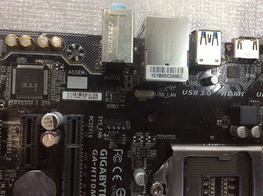GIGABYTE GA-H110M-H Motherboard microATX DDR4 LGA 1151 VGA HDMI Intel H110 [AU]