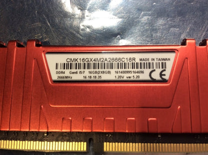 Corsair Vengeance LPX CMK16GX4M2A2666C16R DDR4 Desktop Memory KIT OF 2 [AU]