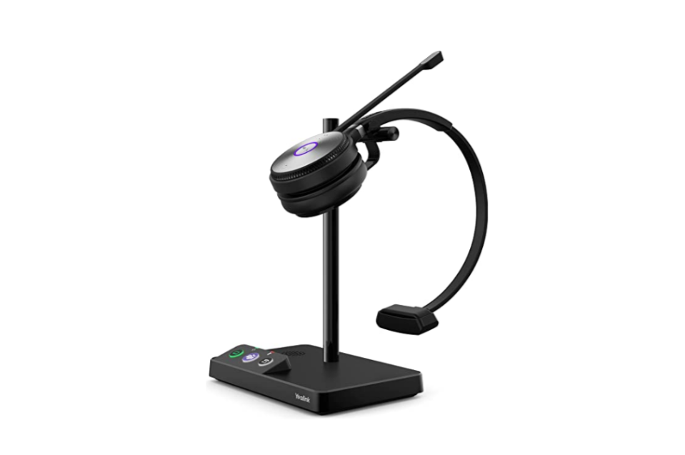 Yealink WHB620 DECT Wireless Headset With Microphone and Stand Black Au Seller