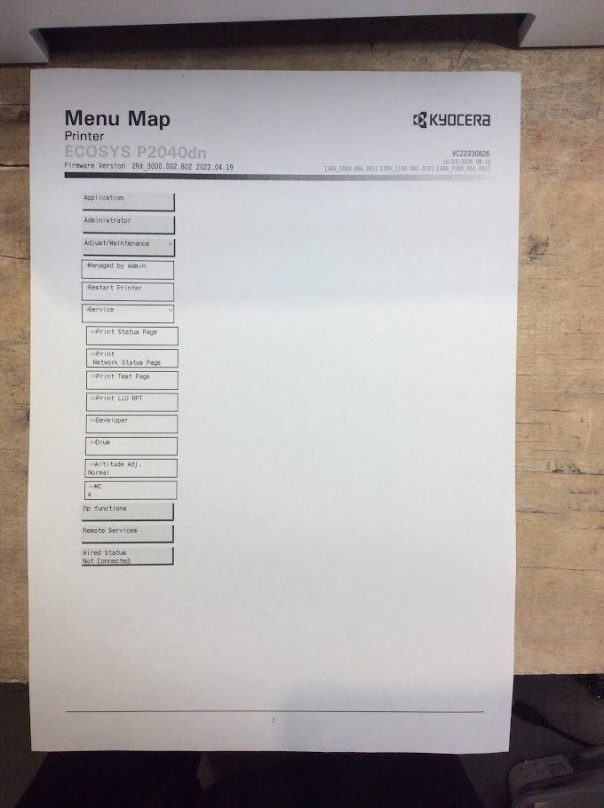 Kyocera Ecosys P2040dn A4 Mono Desktop Laser Printer - Tested [AU Seller]