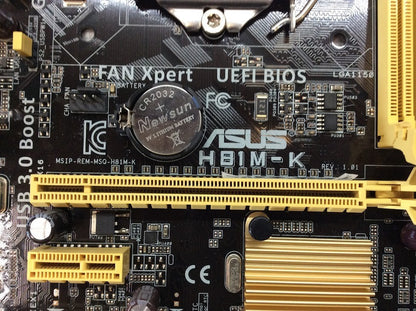 ASUS H81M-K Motherboard micro ATX DDR3 LGA 1150 DVI VGA Intel H81 [AU Seller]