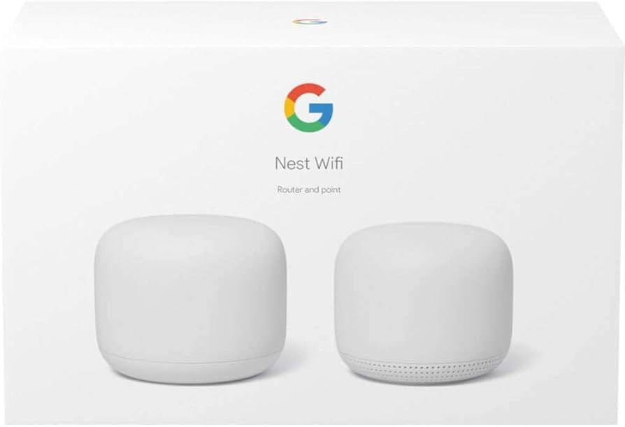Google Nest WiFi H2D+H2E (Router and Point) Set+Box+2 x Charger [AU Seller]
