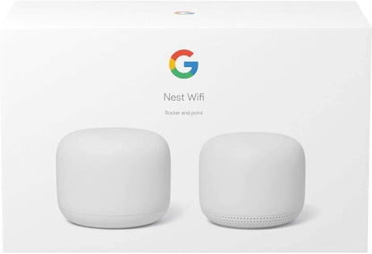 Google Nest WiFi H2D+H2E (Router and Point) Set+Box+2 x Charger [AU Seller]