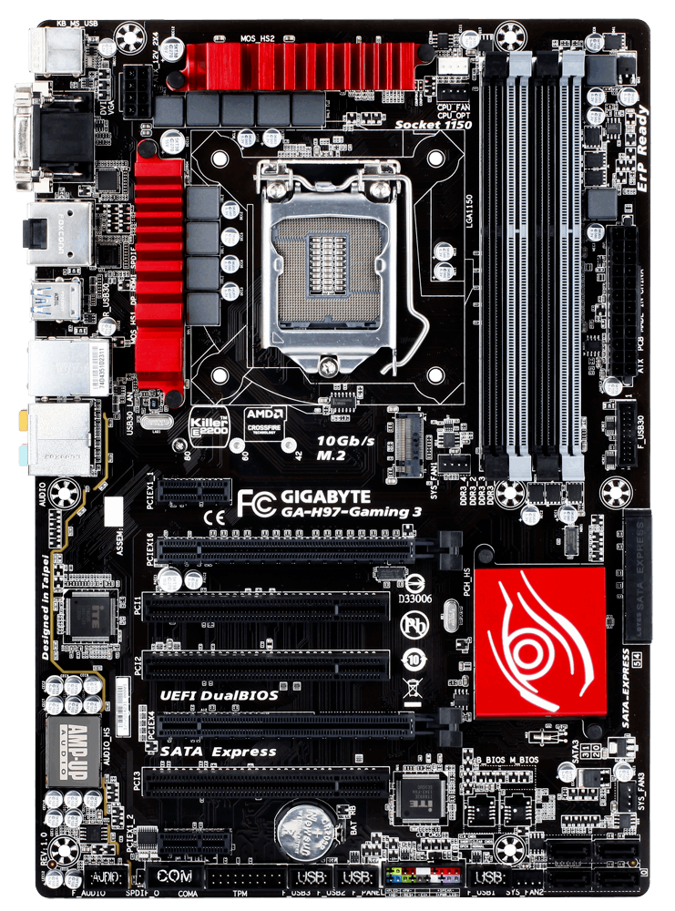 GIGABYTE GA-H97-Gaming 3 Motherboard ATX DDR3 LGA 1150 HDMI DVI VGA DP Intel H97