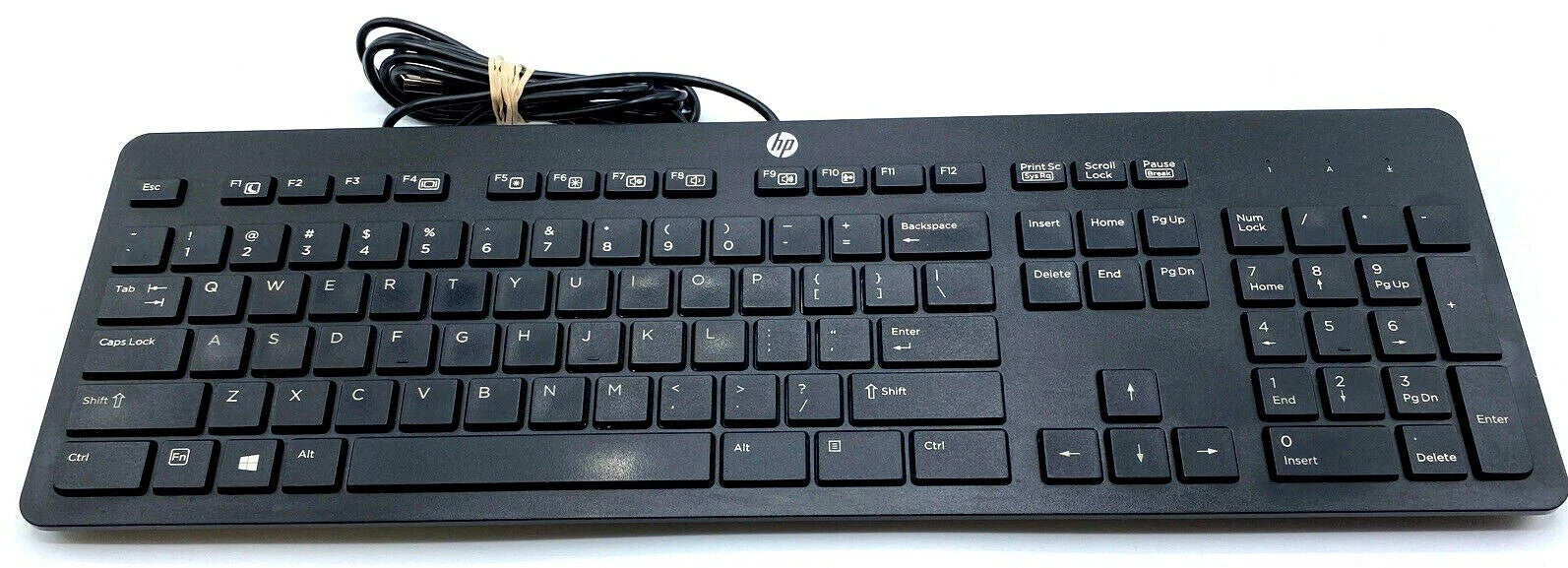 HP KBAR211 Slim USB Wired Enhanced Keyboard Open box English Black  [AU Seller]