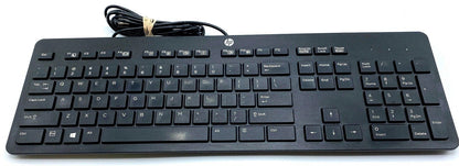 HP KBAR211 Slim USB Wired Enhanced Keyboard Open box English Black  [AU Seller]