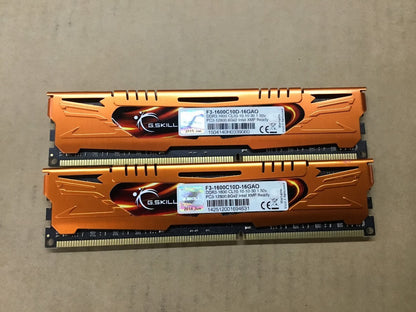 G.SKILL ARES DDR3 F3-1600C10D-16GAO 16GBRAM Desktop Memory Tested Au Seller