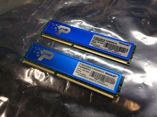 Patriot Signature PSD38G1600KH DDR3 1600MHz Desktop Memory KIT OF 2 [AU Seller]
