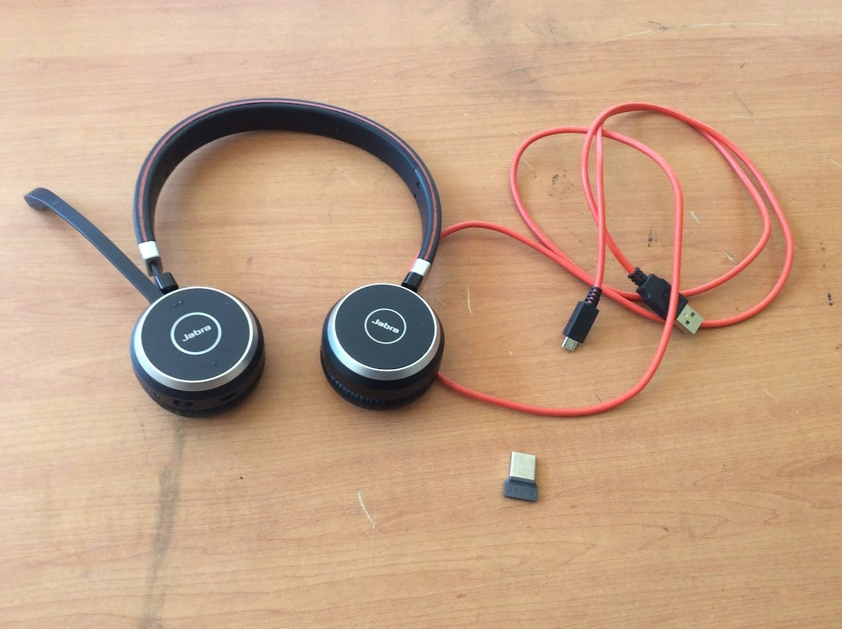 [AU] Jabra HSC018W Evolve 65 Wireless Stereo On Ear Headse+Data Cable - Dual-ear