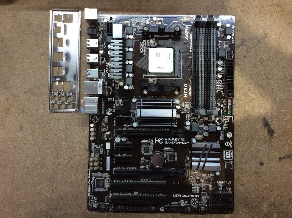 [AU]GIGABYTE GA-970A-D3P Motherboard DDR3 ATX AMD 970 Socket AM3+ With AMD FX