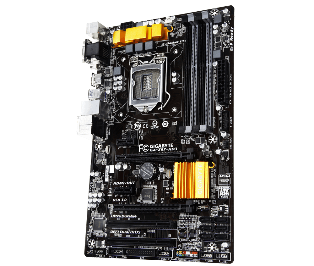 GIGABYTE GA-Z97-HD3 Motherboard ATX LGA 1150 HDMI DVI VGA Intel Z97 [AU Seller]