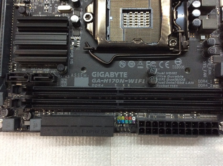 Gigabyte GA-H170N-WIFI Motherboard LGA 1151 USB-C HDMI DVI Intel H170 [AU Stock]