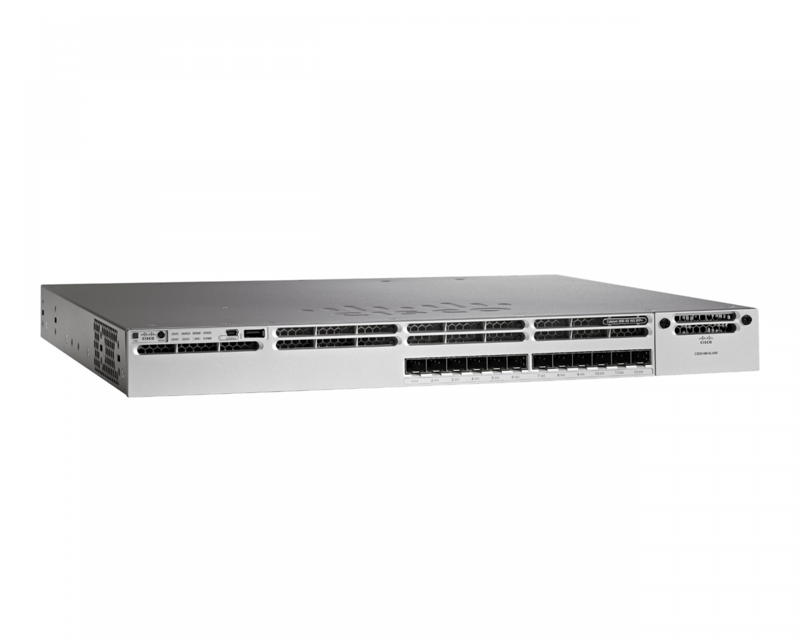 Cisco WS-C3850-12S-S 12-Port SFP 3850 Switch+C3850-NM-4-1G Silver Au Seller