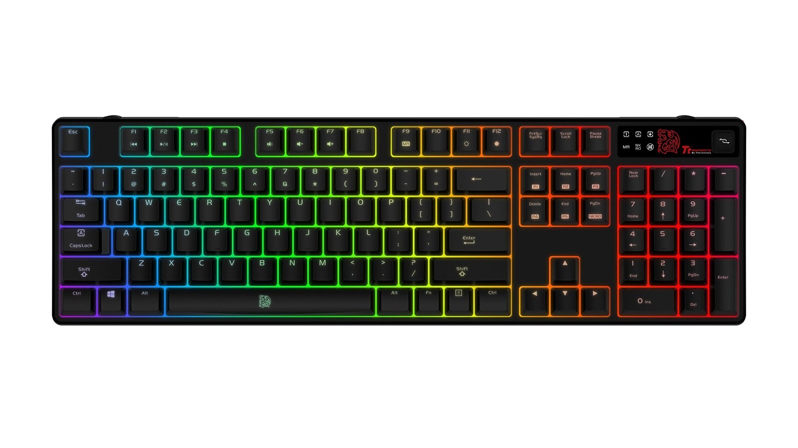 Tt eSPORTS Mechanical game with numeric keypad Full RGB LED Backlit Au Seller