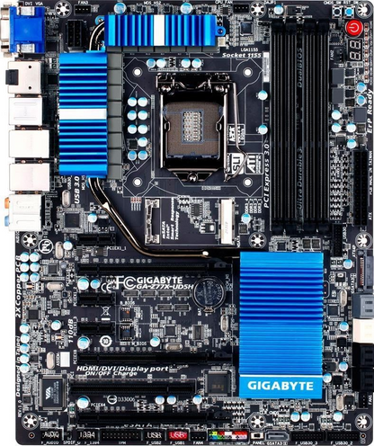 GIGABYTE GA-Z77X-UD5H Motherboard ATX DDR3 LGA 1155 HDMI DP DVI VGA Intel Z77